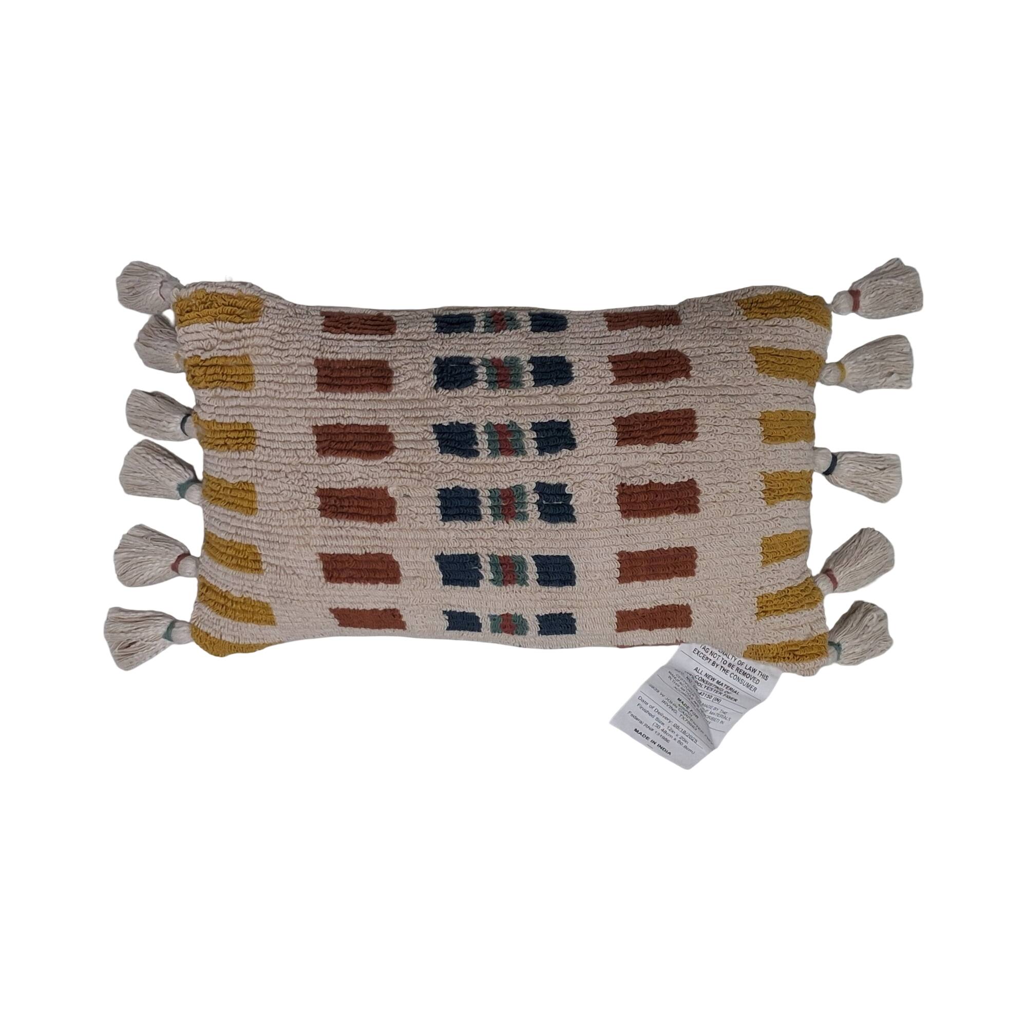 12" x 20" Boho Tufted Lumbar Pillow by Ashland®